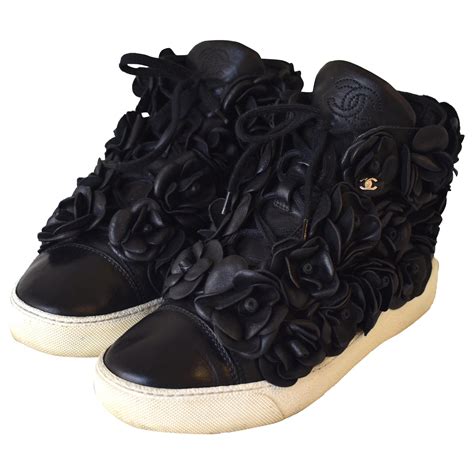 chanel sneakers with flowers|authentic Chanel sneakers.